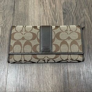 Coach trifold wallet
